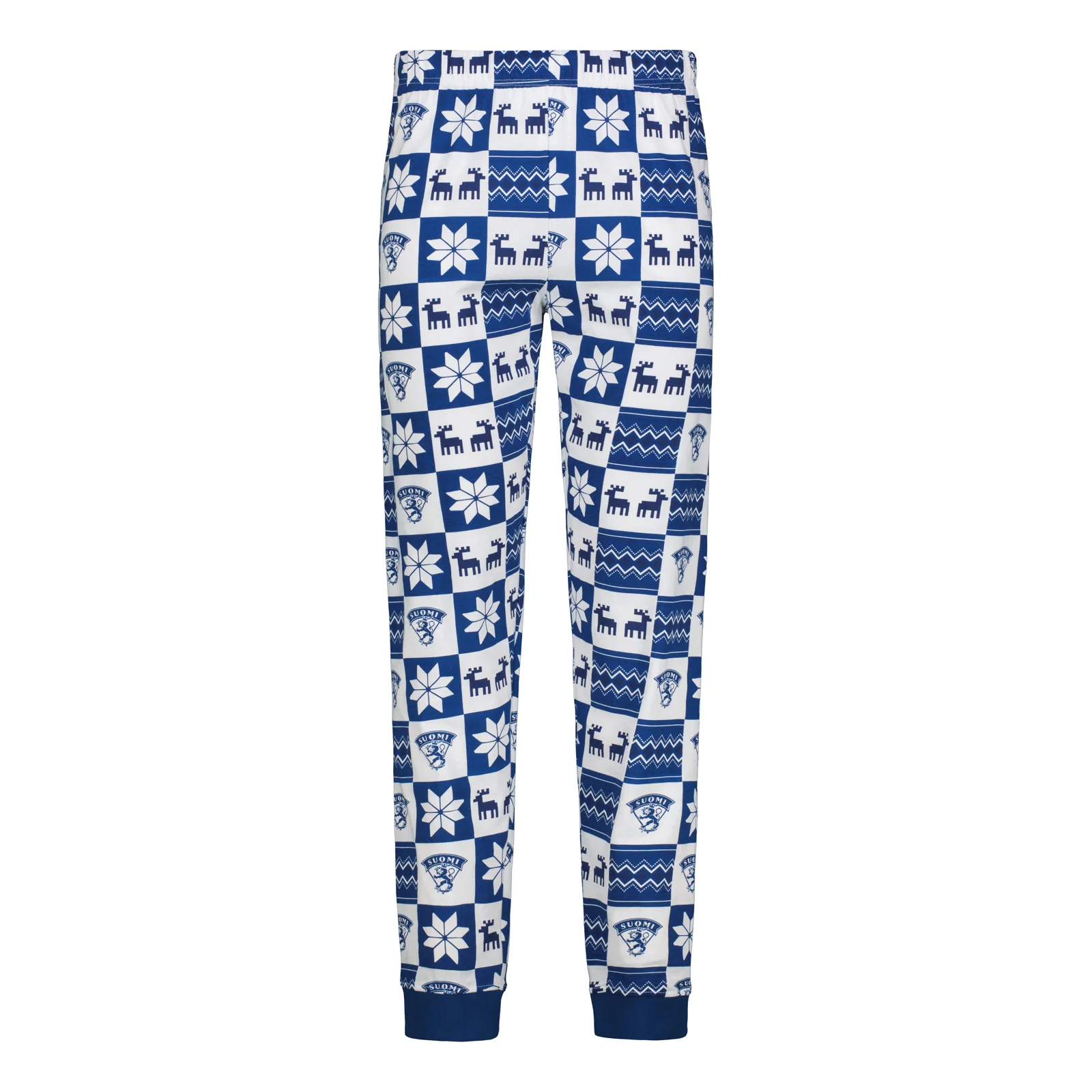 Leijonat aikuisten pyjamasetti, sinivalkoinen - Image 3